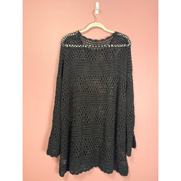 Show Me Your Mumu Paula Pullover in Black Crochet Size XXL - Picture 5 of 5